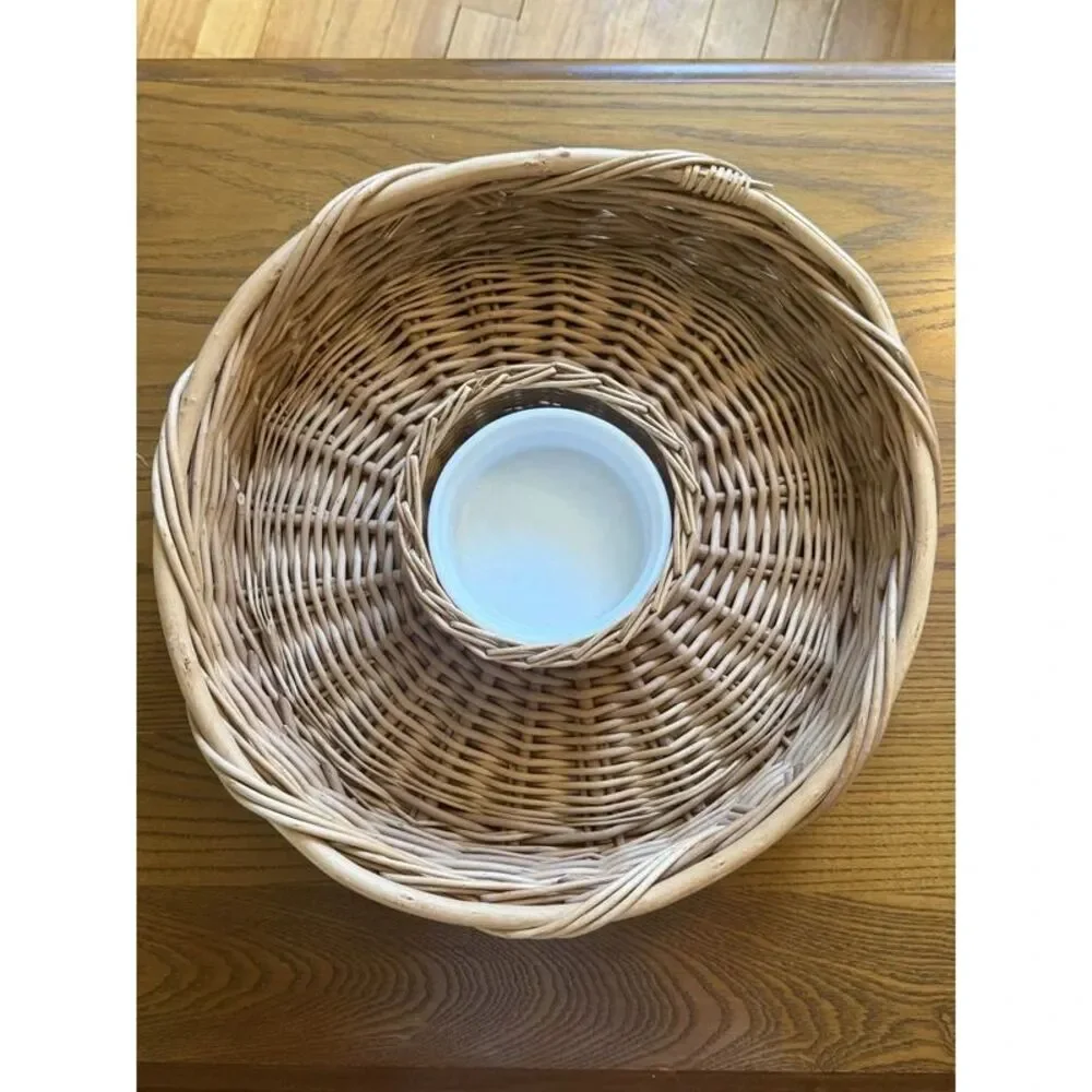 Wicker Basket Natural Rattan Woven Rustic Farmhouse Decor 10